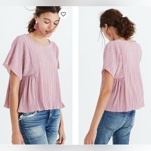 Madewell Texture and Thread Micropleat top
